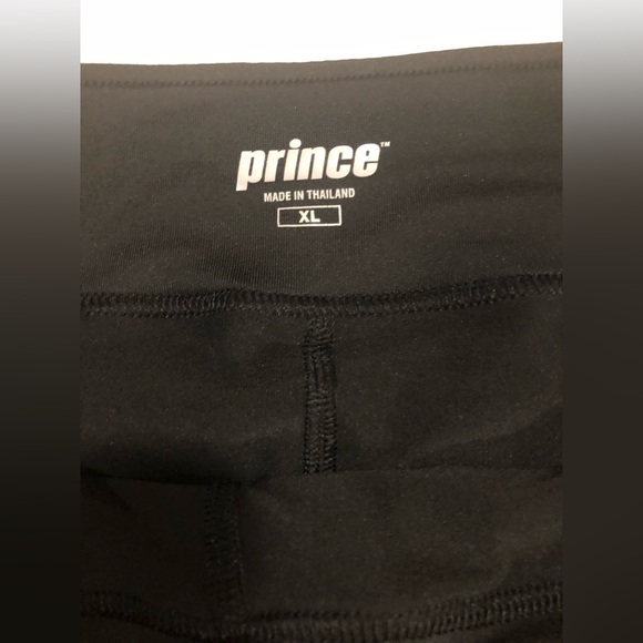 Prince black two layer tennis skirt, XL - Picture 10 of 12
